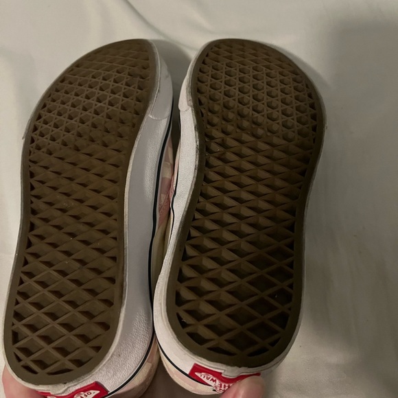 Vans Size 7 - Pink and White checkerboard slip ons - Picture 3 of 5